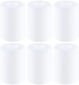 6 Stück Weiß Milchglasschirm für Leuchten, Zylinder Glas Lampenschirm... - Bild 1 von 9