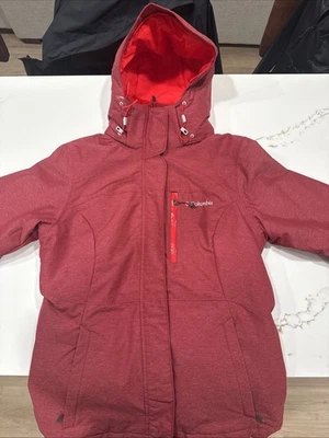 Chaqueta con capucha Columbia Omni-Tech Alpine Action para mujer - roja - talla pequeña Foto 1 de 4
