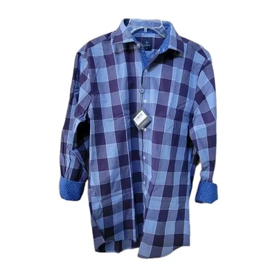 NEW Tailorbyrd Men's Shirt,  Men's Plaid Shirt,  Sizes Available: S to XXL, - Image 1 of 4