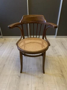 Original Thonet Schreibtischfauteul Nr. 13, Bugholz, Schreibtisch-Stuhl, selten - Bild 1 von 8