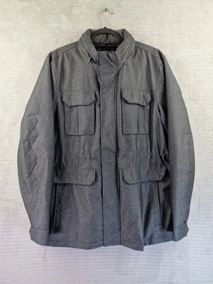 Abrigo estilo chaqueta de campo acolchado gris para hombre Lincoln Talla L Pecho 46" Foto 1 de 4