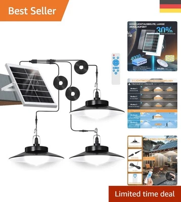 Solarlampe mit Bewegungsmelder - Lange Laufzeit & Timer - Bild 1 von 4