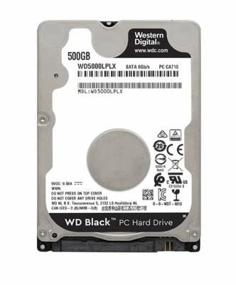 Western Digital BLACK 500GB 2.5" SATA Hard Drive 7200rpm - WD5000LPLX - Image 1 of 4