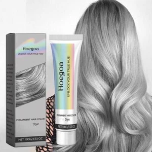 100ml Light Grey Silver Permanent Hair Dye Color Cream Unisex DIY Hair Dye |U.S - Picture 1 of 13