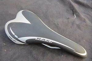 MASI SEAT BLACK SILVER Saddle- Road / Racing track fixie bicycle - Picture 1 of 4