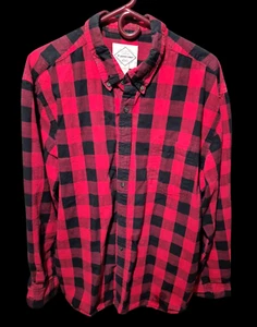 St Johns Bay Hemd Herren Gr. XXL Brushed Flanell rot kariert weich Flanell klassisch - Bild 1 von 4