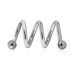 Triple micro spirale acier avec boules - Imagen 1 de 2