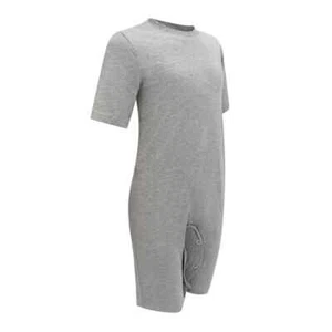 KayCey Adaptive Popper Bodysuit – Short Sleeves & Knee Length for Special Needs - Picture 1 of 6