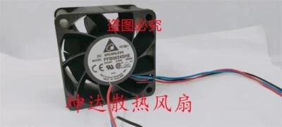 Delta FFB0624SHE -BR00 24V 0.40A 6038 6CM 3-Wire Cooling Fan - Image 1 of 3