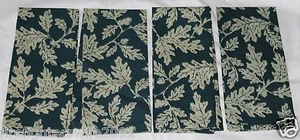 Threshold Teal Leaf Napkins 18x27 set of 4 nwot  - Picture 1 of 3