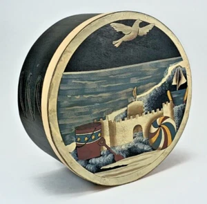 Primitives by Kathy Presents P.J. Rankin Hults Collection Storage, Wood Hat Box. - Picture 1 of 11
