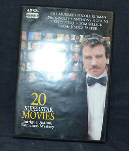 20 Superstar Movies 4 DVD's ~ Intrigue, Action, Romance & Mystery