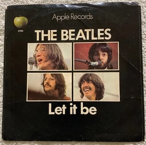 The Beatles Let it Be 45 and picture sleeve. Capitol logo rim print. EX/VG+ - Imagen 1 de 4
