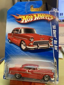 Hot Wheels '55 CHEVY BEL AIR Red Exclusive BF Goodrich Tires 2010 Hot Auction - Picture 1 of 7