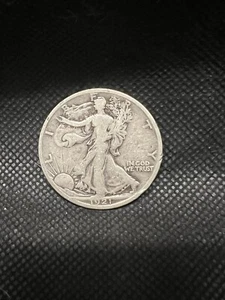 1921-S Walking Liberty Silver Half Dollar VG-10 - Picture 1 of 2