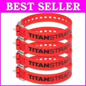Titan Industrial Straps 4-Pack – 70 lb Heavy-Duty Tie-Downs for Professionals - Picture 1 of 7