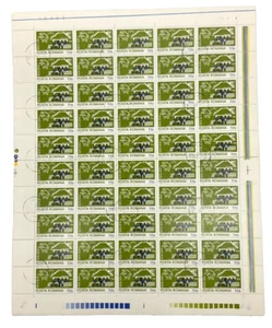 1974 Rumania, E Palade, hoja de 50 sellos cancelados - Imagen 1 de 1