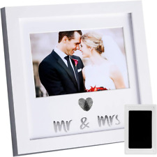 Heart Thumbprint Keepsake Frame and Ink Kit,Wedding Picture Frame Wedding Regist