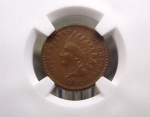 1876 Indian Head Cent Penny 1c NGC AU50 BN #032 About Uncirculated ECC&C, Inc. - Picture 1 of 5