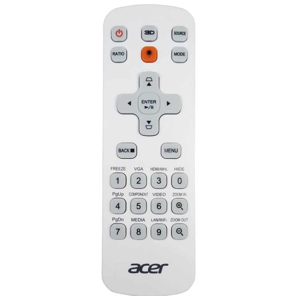 NEW Genuine Acer MC.JMV11.F07 Projector Remote Control - Image 1 of 1