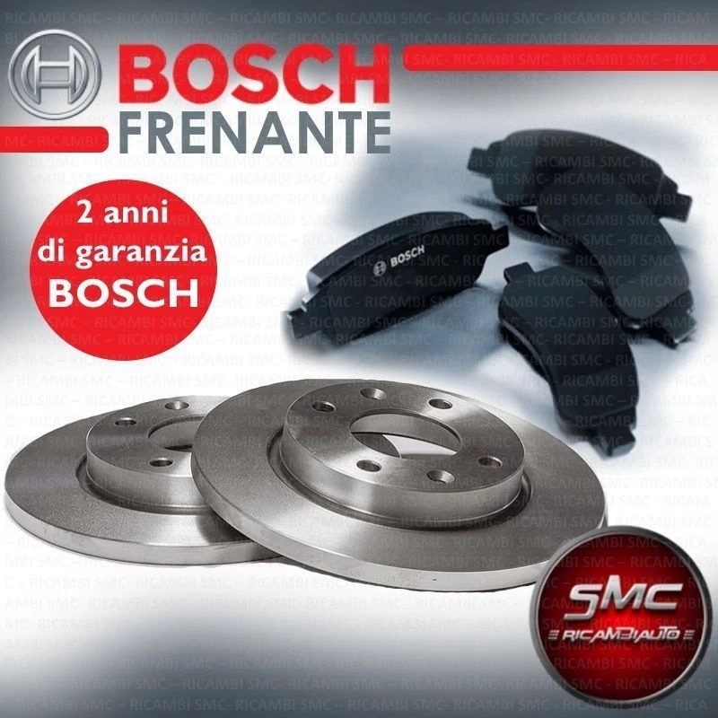 Set Disques de Frein BOSCH + Plaquettes Fiat Idea 1.3 JTD 51 Kw 2003 Avant - Photo 1/1