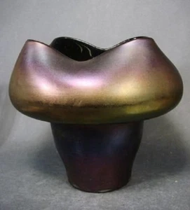 Art Nouveau - Glass Vase. Poschinger in Buchenau, circa 1900. - Picture 1 of 3