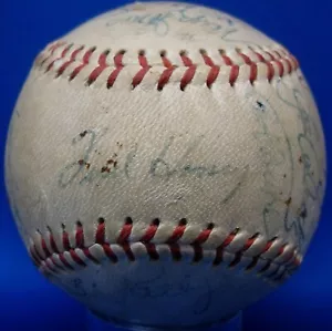 JSA LOA 1957 Milwaukee Braves x23 Team Signed Autographed AUTO Baseball DBB 918 - Picture 1 of 7