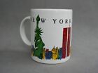 Tasse Twin Towers New York Vintage Céramique Artiste Signée Y.E.I Skyline 3 3/4" NY