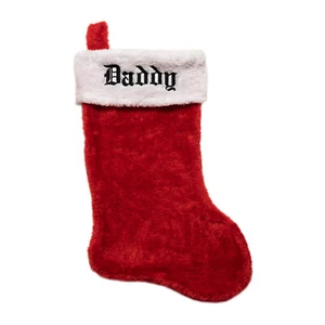 Personalized Plush Christmas Stocking Classic Red/White Custom Monogrammed  Name - Picture 1 of 5