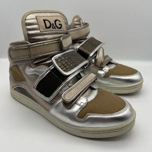 Dolce & Gabbana Sneaker DU0986 glänzende Metallicfarbe Größe 42 gebraucht - Bild 1 von 7