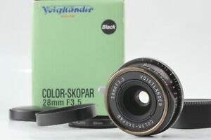 [MINT in BOX] Voigtlander Color Skopar 28mm F/3.5 + Hood L39 LTM From Japan 440