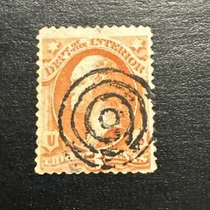 US Stamp Scott #o98..3c Interior Department Used Ng - Picture 1 of 2