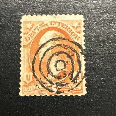 US Stamp Scott #o98..3c Interior Department Used Ng - Image 1 of 2