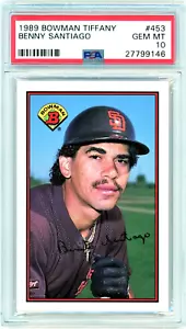 Benny Santiago 1989 Topps Tiffany #453 PSA 10 GEMA MT - Imagen 1 de 6