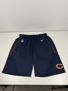 Nike Chicago Bears Blue Gym Shorts Mens Size L Large NFL On Field Apparel EUC