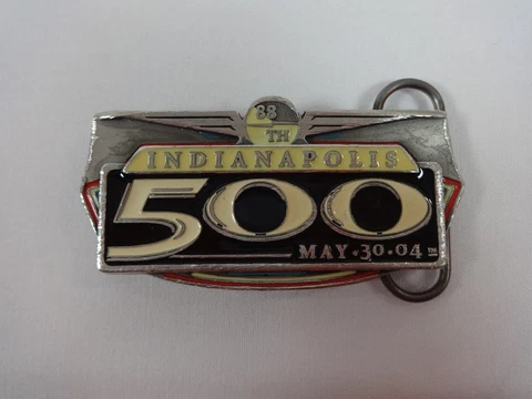 2004 Indianapolis 500 Event Belt Buckle Limited Edition 199 of 500 Pewter Cover