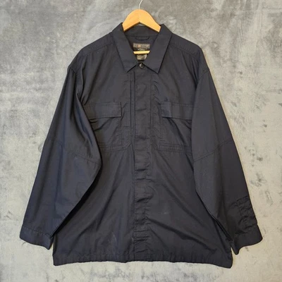 5.11 Tactical Ripstop Work Shirt Mens 2XL Tall Black Police Military Utility - Image 1 of 4