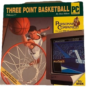Three Point Basketball von Dan Hilton IBM PC Spiel Vintage 3,5 Diskette selten - Bild 1 von 2