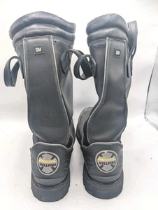 Thorogood Hell Fire Schwarz Leder Feuerwehr Weidestiefel Herren Größe 13M - Bild 1 von 11
