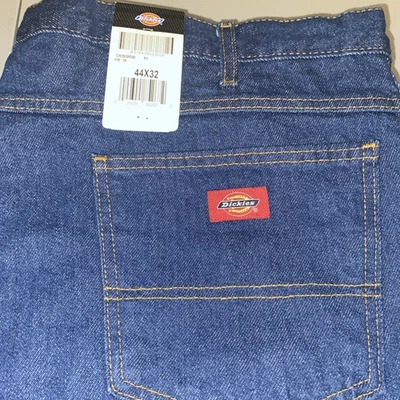 Dickies Jeans Mens 44X32 Blue Denim Classic Workwear Pants - Image 1 of 4