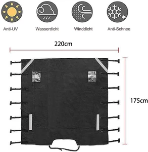 Front Towing Cover Protector Covers, Caravan Front Protection Covers with 2 L... - Picture 1 of 12