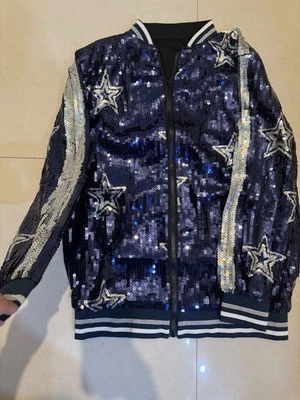 ¡NUEVO! Chaqueta de lentejuelas brillantes Dallas Cowboys talla única para todas las mujeres Foto 1 de 4