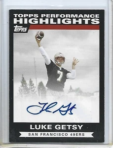 Luke Getsy 2007 Topps Performance Highlights Autographs #THALG-49ers - Imagen 1 de 2