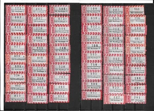 R-Zettel/BRD/741 Reutlingen 1 - 742 Münsingen,Württ 2 (120 versch.) - Bild 1 von 2