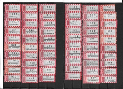 R-Zettel/BRD/741 Reutlingen 1 - 742 Münsingen,Württ 2 (120 versch.) - Bild 1 von 2
