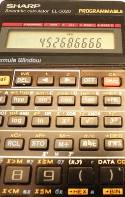Vintage Sharp EL-520 Programmable Solar Scientific Calculator Working - Image 1 of 4