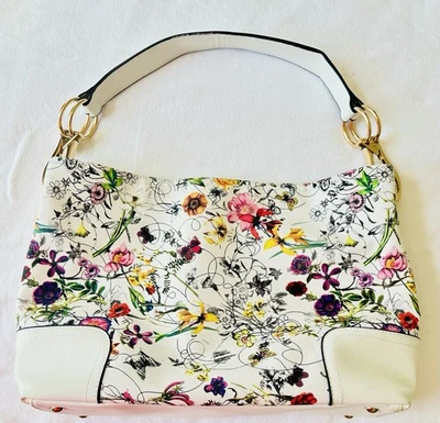 Dasein Floral Vegan Leather Tote Shoulder Purse ~ Beautiful - Image 1 of 4
