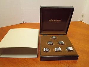 Wilkens versilbertes Set mit sechs kleinen Serviettenringen in Box - Bild 1 von 11