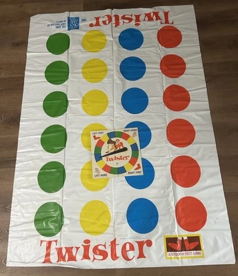 Vintage Twister Milton Bradley Game Replacement Spinner And Game Mat 1966 No Box - Image 1 of 4