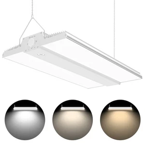 300W LED Linear High Bay Light Fixture Garage Workbench Ceiling Lights 4.5K-5.7K - Picture 1 of 15